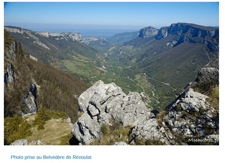 Photo prise au belvedere de revoulat